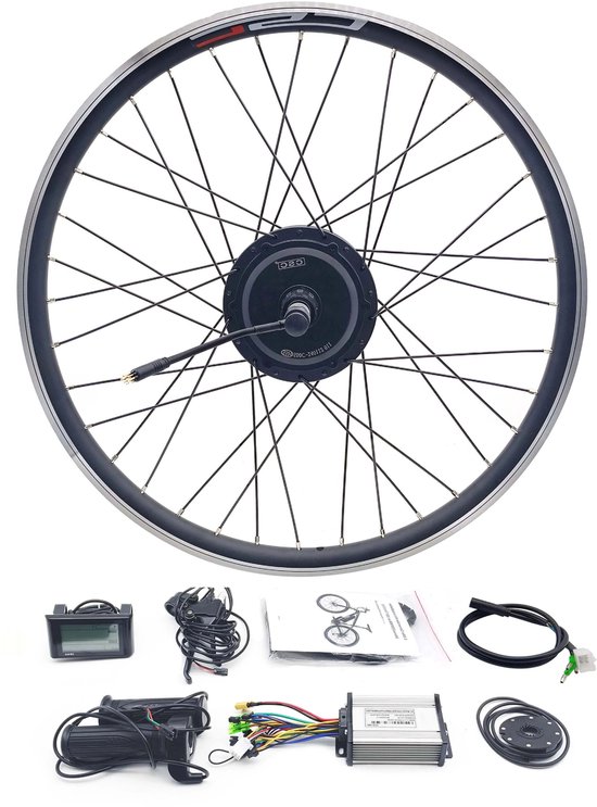 Elektrische Fiets Conversiekit – E-Bike Ombouwset – Achterwielmotor – Naafversnelling – Fiets Conversiemotor – 500W Vermogen – 48V Spanning – Geschikt Voor 26-29 Inch & 700C Wielen