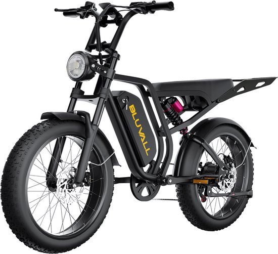 Elektrische Fiets - Elektrische fietsen - Motor 250W - 20 Inch City Commuter EBike - max belasting 150kg - kleurendisplay - 25 km/h - 7 Versnellingen - 3 rijmodi - Verwijderbare accu met slot - zwart
