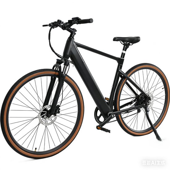 Elektrische Fiets - Motor 250W - 36V 8.7AH batterij - 28-inch banden - LCD-display - Maximale Snelheid 25 km/u - City Commuter EBike - Zwart