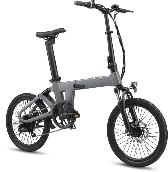 Elektrische Fiets - Opvouwbare E-Bike - Motor 250W - 36V 10AH batterij - 20-inch banden - LCD-display - Maximale Snelheid 25 km/u - City Commuter EBike - Grijs