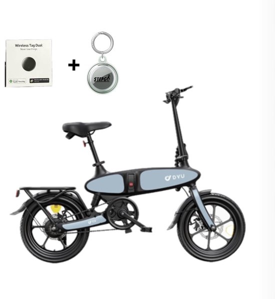 elektrische fiets - vouwfiets - opvouwbaar - C2 dyu - inclusief tracker traceer systeem van Merkloos