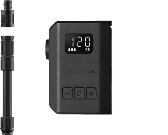 Elektrische Fietspomp - Draadloze Mini Pomp met 120 PSI en LED Display - Compacte Oplaadbare Batterij 2026 Model