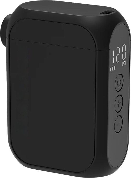 Elektrische Fietspomp - Mini Draadloze Bandenpomp met 120 PSI, LED Display - Oplaadbare Batterij AT1 MAx