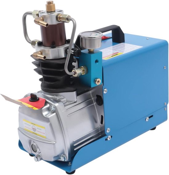 Elektrische Luchtpomp - Hoge druk compressor - Banden Vullen - Stil 70 dB - 4500 PSI - Zwart