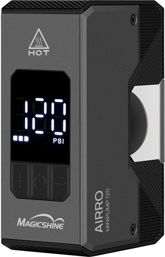 Elektrische Minipomp met Digitale Manometer (120 PSI) - Draadloos Oplaadbaar
