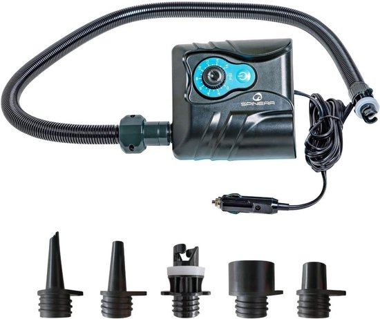 Elektrische SUP Pomp 12V Hoge Druk tot 16 PSI voor Opblaasbare Boards