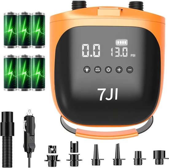 Elektrische SUP-pomp - 20 psi - voor opblaasbare paddleboards, boten, kajaks en kitesurf