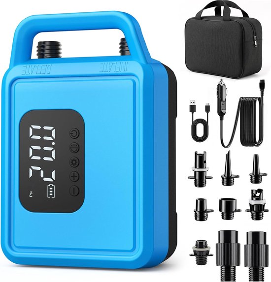Elektrische SUP Pomp - Luchtpomp Kajak - Water Sporten - Intelligente Inflatie - 20 PSI - Blauw