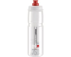 Elite Bidon Jet 750 Ml Polyethyleen Transparant/rood