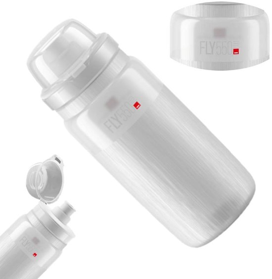 Elite Fly Serie - MTB Bidon - Przezroczysty - 550ml - Super Lichtgewicht