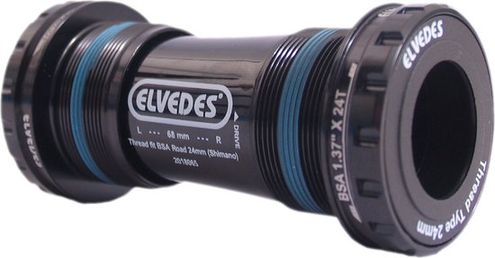 Elvedes Bottom Bracket Shimano Kunststof/staal 68 Mm Zwart 24 Mm van Elvedes