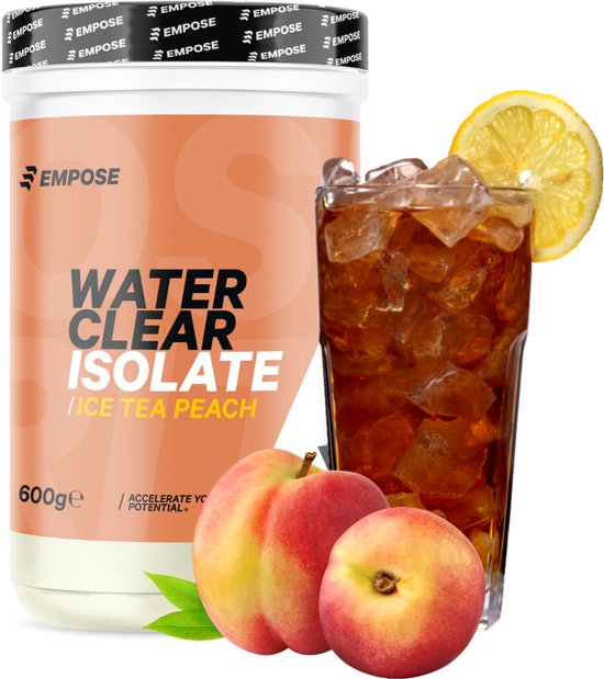 Empose Nutrition Clear Whey Isolate - Ice Tea Perzik - Eitwit poeder - Proteïne Ranja - Suiker- en Vetvrij - 600 g van Merkloos