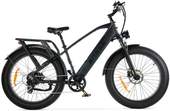 ENGWE E26 Elektrische Fatbike - E-bike - Hoge Instap - 26 Inch - 250W Motor - 7 Versnellingen - 140 km Actieradius - Hydraulische Schijfremmen - Zwart van ENGWE