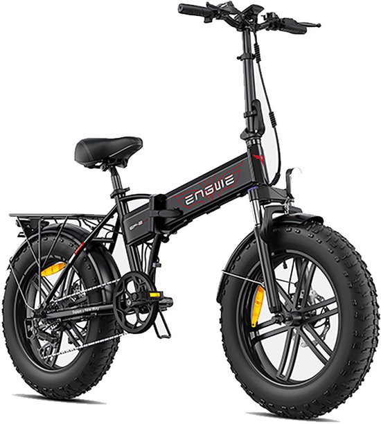 ENGWE Elektrische Fiets EP-2 BOOST - Elektrische Vouwfiets - 250W Motor - 48V 13Ah Accu - 100 km Actieradius - 20 Inch - Shimano 7 Versnellingen - Mechanische Schijfremmen - Zwart van ENGWE