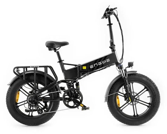 ENGWE Engine Pro 2.0 - Elektrische Vouwfiets - 20 inch - 250W motor - Actieradius tot 120 km - 8 versnellingen - Hydraulische schijfremmen - Zwart