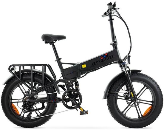 ENGWE Engine X Elektrische Vouwfiets - Fatbike - 20 Inch - 250W Motor - 7 Versnellingen - 100 km Actieradius - Mechanische Schijfremmen - Zwart van ENGWE