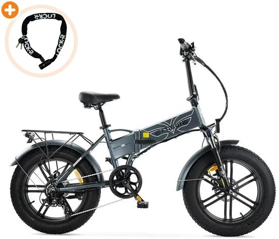 ENGWE EP 2 Pro - Elektrische Vouwfiets - 20 inch - 250W motor - Actieradius tot 120 km - 7 versnellingen - Schijfremmen - 624Wh accu - Grijs