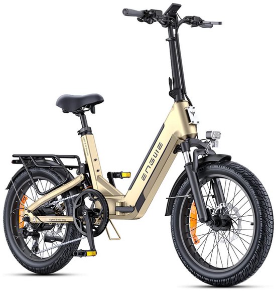 ENGWE L20 3.0 Boost Elektrische Vouwfiets - E-bike - 20 Inch - 250W Motor - 7 Versnellingen - 135 km Actieradius - Hydraulische Schijfremmen - Goud van ENGWE