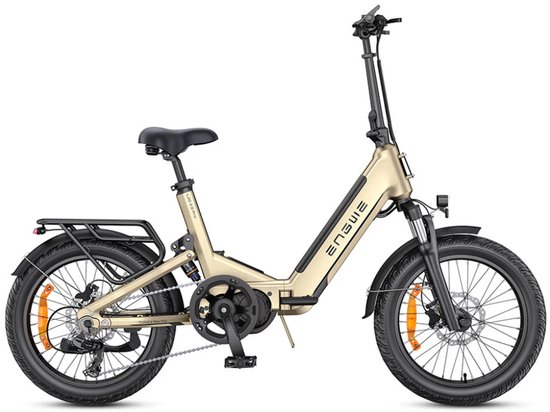 ENGWE L20 3.0 Pro Elektrische Vouwfiets - E-bike - 20 Inch - 250W Middenmotor - 7 Versnellingen - 160 km Actieradius - Hydraulische Schijfremmen - Champagne van ENGWE