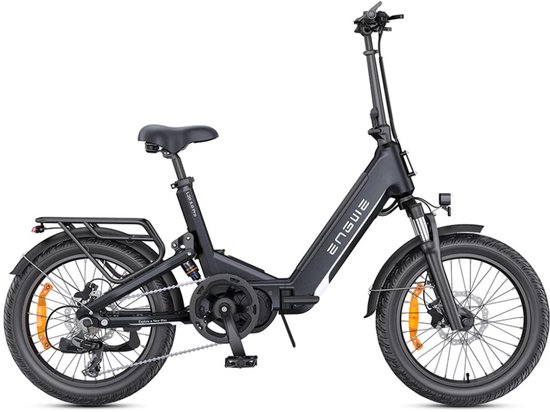 ENGWE L20 3.0 Pro Elektrische Vouwfiets - E-bike - 20 Inch - 250W Middenmotor - 7 Versnellingen - 160 km Actieradius - Hydraulische Schijfremmen - Zwart van Merkloos