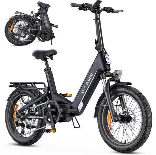 Engwe L20 3.0 Pro Fatbike - elektrische fiets 250W - 150km actieradius - zwart van ENGWE