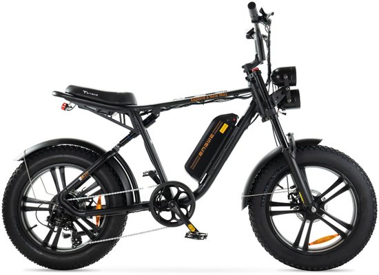 ENGWE M20 (13Ah) Elektrische Fatbike - Enkele Accu - 20 Inch - 250W Motor - 7 Versnellingen - 75 km Actieradius - Mechanische Schijfremmen - Zwart van ENGWE
