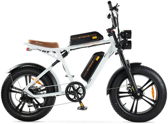 ENGWE M20 - Dubbele Accu - Elektrische Fatbike - Wit - 250W - 20 inch