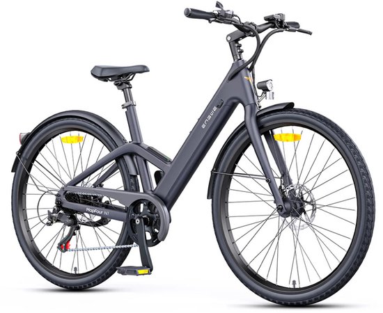 ENGWE MapFour N1 Air ST Elektrische Fiets – E-bike – Lage Instap – 28 Inch - 250W Motor - 100 km Actieradius - Mechanische Schijfremmen - Grijs van ENGWE