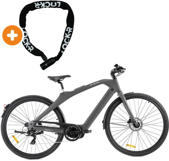 ENGWE Mapfour N1 Pro - Elektrische Fiets - 28 inch - 250W motor - Actieradius tot 100 km - Hydraulische remmen - 360Wh accu - Grijs