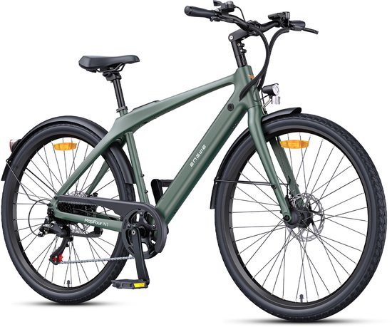 ENGWE N1 Air Elektrische fiets - Actieradius 100km - Verwijderbare batterij 36V10Ah - Motor 250W - Frame van koolstofvezel - Shimano 7-versnellingen - Wieldiameter 700C*38C - Groen van ENGWE