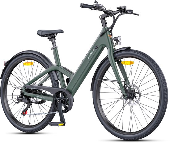 ENGWE N1 Air ST Elektrische fiets - Actieradius 100km - Verwijderbare batterij 36V10Ah - Motor 250W - Frame van koolstofvezel - Shimano 7-versnellingen - Wieldiameter 700C*38C - Groen van ENGWE