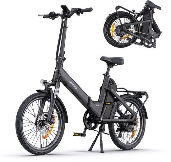 ENGWE O20 Lichte Vouw-E-bike 26kg, 140km Bereik, Boost-modus, Hydraulische Schijfremmen en 4A Snellader Grijs