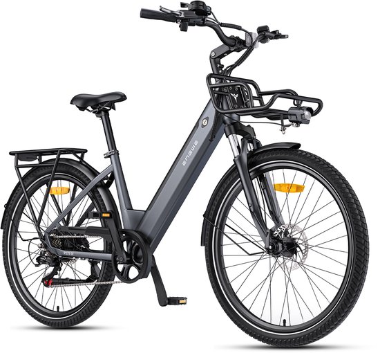 Engwe P275 SE elektrische fiets - 80km actieradius - 250W motor - grijs