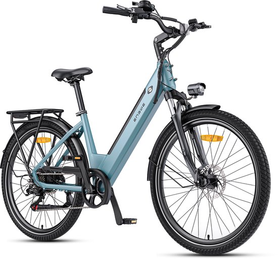 ENGWE P275 SE Elektrische fiets - Actieradius 80km - Verwijderbare batterij 36V13Ah - Motor 250W - Hydraulische schijfremmen - Shimano 7 versnellingen - 27.5 Inch City Commuter EBike - blauw
