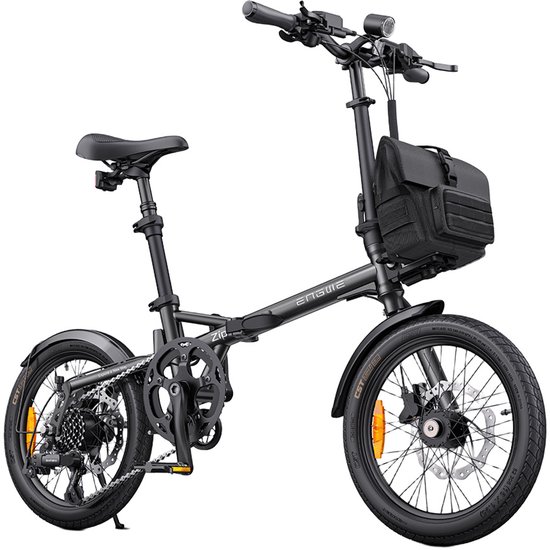 ENGWE Zip Elektrische Vouwfiets - 250W - 36V 10Ah - Tot 120 km - 16 × 1,95 inch - 7 Versnellingen - Hydraulische Olieremmen - APP & Bluetooth - Grijs
