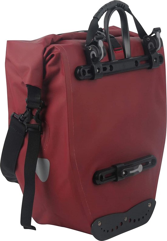 Enkele fietstas Büchel 100% waterdicht 25,4 liter - merlot van Enkel