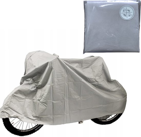 Entergoods® Fietshoes - Fietshoes Voor 1 Fiets Waterdicht - Grijs - Hoes Fiets - 100x210cm - Beschermhoes Fiets - Fietsaccessoires van Entergoods