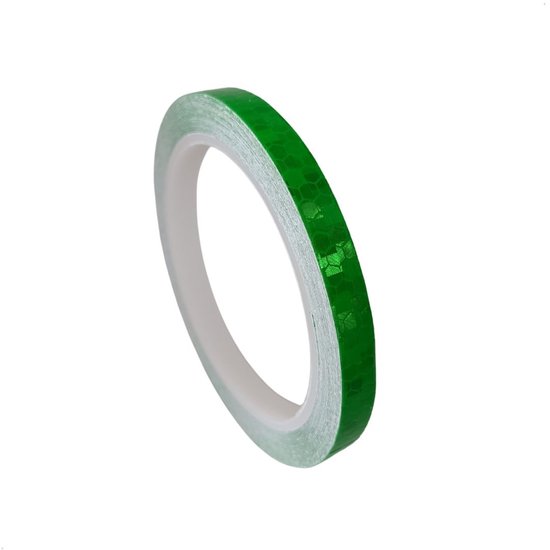 Entergoods® Reflecterende Tape - Groen - 8 meter x 1cm - Reflecterende Stickers - Fiets Versiering - Reflectoren Fiets - Veiligheid - Verkeer van Entergoods