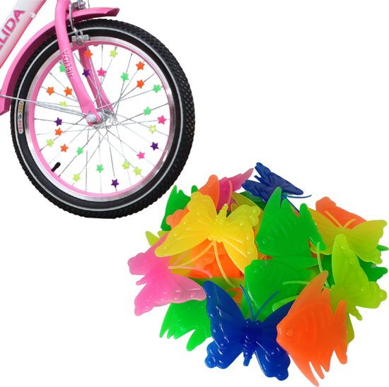 Entergoods® Spaakkralen Kinderfiets als Fietsversiering - Dieren - Gekleurde Fietskralen voor Kinderen - Dierkralen voor Spaken - 36 Stuks van Entergoods