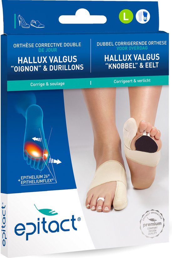 Epitact Hallux knobbel & eelt rechter voet maat l van Epitact