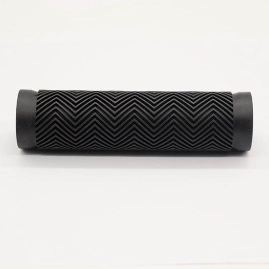 Ergonomische antislip fietshandgrepen van rubber voor MTB en stadsfiets, 120 mm, zwart, 1 paar