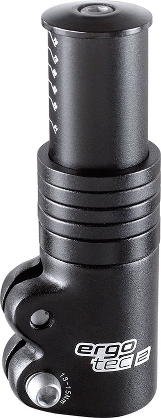 Ergotec Ahead 3 Stuurpenverlenger - AL6061 T6 - Zwart
