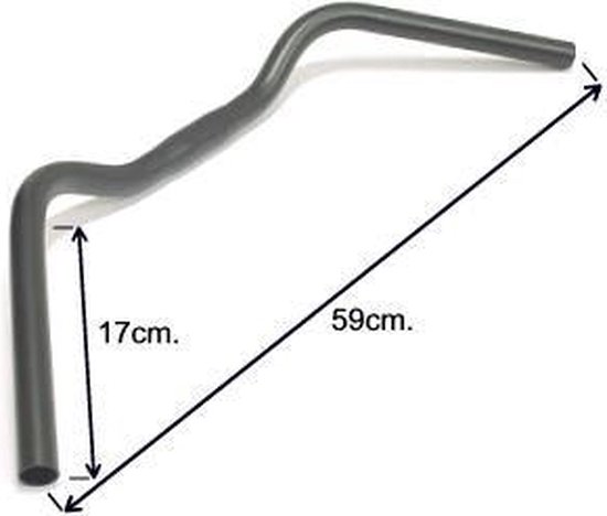 Ergotec Stuur trekking ø25,4 x 590 mm zwart van Ergotec
