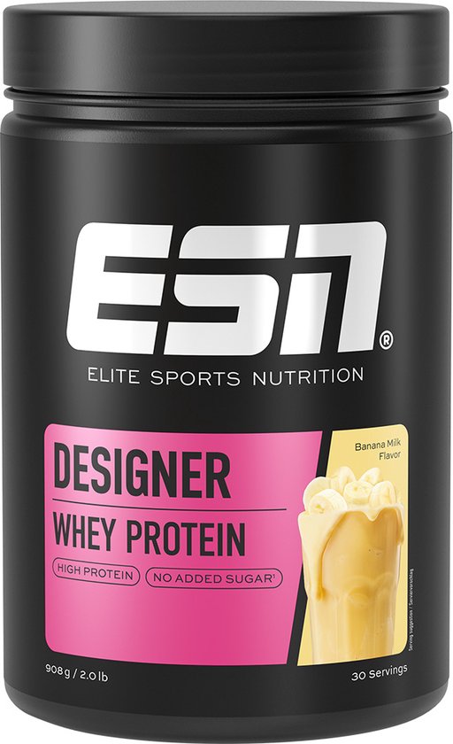 ESN Designer Whey Protein Poeder, Banaanmelk, 908 g van Merkloos