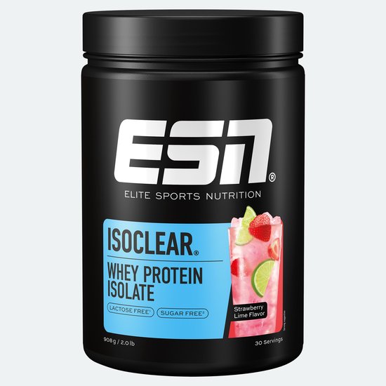 ESN Isoclear Whey Protein Isolate, Strawberry Lime, 908 g van Merkloos