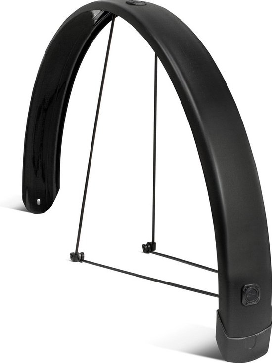 EuroFender Achterspatbord Tempo Square 26 - fiets spatbord Urban Arrow - mat zwart van Merkloos