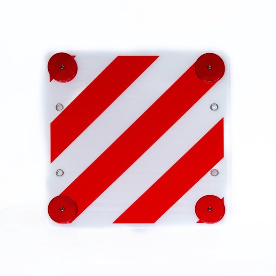 EveBase® Flexibel Markeringsbord - Universeel - Volledig Reflecterend - 50 x 50 cm - Voldoet aan Europese Wegveiligheidsregels van Merkloos