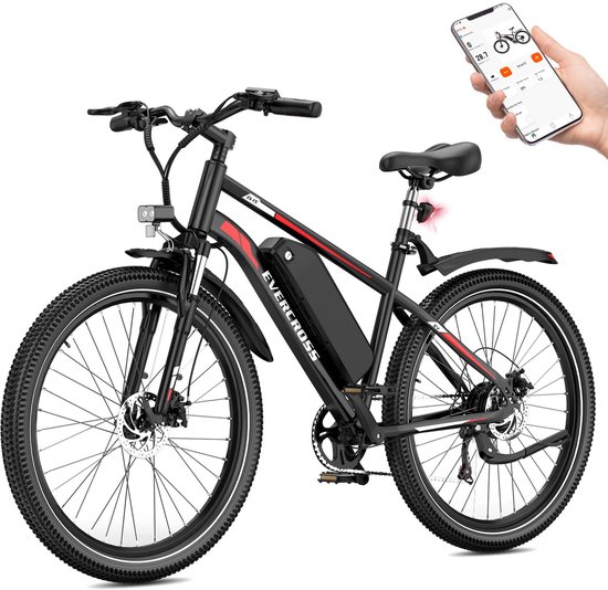 EVERCROSS EK15 Elektrische fiets - 27.5" - 36V 13Ah - 40-90 km - 7 versn.