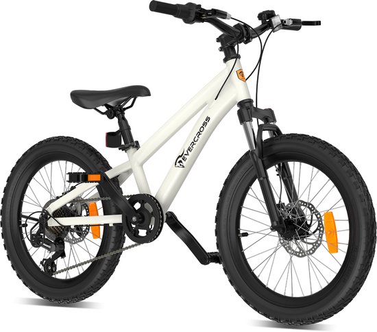 EVERCROSS EM5 20 Inch Kinder Mountainbike - 7 Versnellingen - Lichtgewicht (15 kg) - Dubbele Schijfremmen - Voorvering - Voor Jongens en Meisjes (120-160 cm) van EVERCROSS