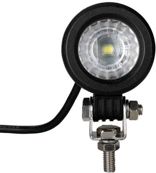 Extra koplamp ronde projector LED 12V 10W 900 lumen Optisch voor motorfiets